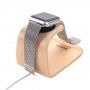 SAMDI dřevěná dokovací stanice pro Apple Watch / iPhone - světle hnědá