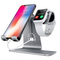 Bestand dokovací stanice 2v1 pro iPhone / iPad / Apple Watch - šedá