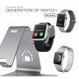 Bestand dokovací stanice 2v1 pro iPhone / iPad / Apple Watch - šedá