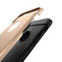 Odolný ochranný kryt na iPhone XS / iPhone X - broušená textura - šedý