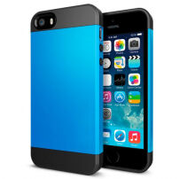 Odolný obal na iPhone 5 / 5S / SE (2016) - modrý