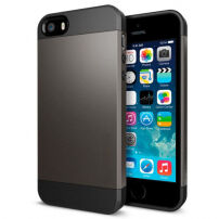 Odolný obal na iPhone 5 / 5S / SE (2016) - šedý