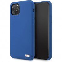 BMW silikonový kryt pro iPhone 11 Pro Max - námořnicky modrý