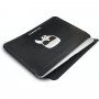 Karl Lagerfeld kožená obálka pro iPad Pro 12,9" / MacBook do 14" - černá