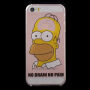 Průhledný kryt na iPhone 5 / 5S / SE (2016) - Homer Simpson - No Brain No Pain