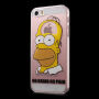 Průhledný kryt na iPhone 5 / 5S / SE (2016) - Homer Simpson - No Brain No Pain