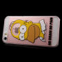 Průhledný kryt na iPhone 5 / 5S / SE (2016) - Homer Simpson - No Brain No Pain