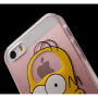 Průhledný kryt na iPhone 5 / 5S / SE (2016) - Homer Simpson - No Brain No Pain