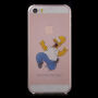 Průhledný kryt na iPhone 5 / 5S / SE (2016) - šílený Homer Simpson