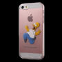 Průhledný kryt na iPhone 5 / 5S / SE (2016) - šílený Homer Simpson