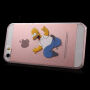 Průhledný kryt na iPhone 5 / 5S / SE (2016) - šílený Homer Simpson