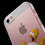 Průhledný kryt na iPhone 5 / 5S / SE (2016) - šílený Homer Simpson