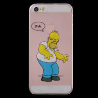 Průhledný kryt na iPhone 5 / 5S / SE (2016) - naštvaný Homer Simpson