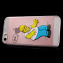 Průhledný kryt na iPhone 5 / 5S / SE (2016) - naštvaný Homer Simpson