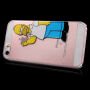Průhledný kryt na iPhone 5 / 5S / SE (2016) - vážný Homer Simpson