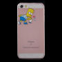 Průhledný kryt na iPhone 5 / 5S / SE (2016) - Bart Simpson sprayer