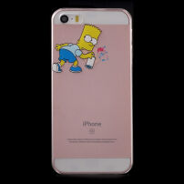 Průhledný kryt na iPhone 5 / 5S / SE (2016) - Bart Simpson sprayer
