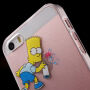 Průhledný kryt na iPhone 5 / 5S / SE (2016) - Bart Simpson sprayer