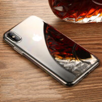 BENKS magický ultratenký tvrzený plastový kryt pro iPhone X - průhledný