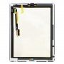 Premium přední dotykové sklo (touch screen) s tlačítkem Home Button a lepidlem pro iPad 4 - bílé