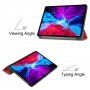 Pouzdro z PU kůže s funkcí uspání pro iPad Pro 12,9" (2018-2022) - červené