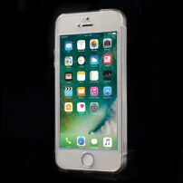 Tvrzený obal pro celý obvod telefonu včetně ochranného skla pro iPhone SE (2016) / 5S / 5 - transparentní