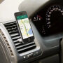 Mini magnetický držák do auta do ventilační mřížky pro iPhone - černý