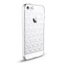 USAMS plastový kryt ve tvaru diamantů s proti prachovými záslepkami pro iPhone SE (2016) / 5S / 5