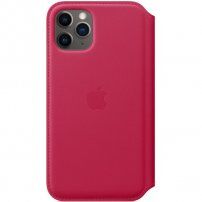 Apple Folio originální kožené pouzdro pro iPhone 11 Pro - malinové