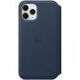 Apple Folio originální kožené pouzdro pro iPhone 11 Pro - hlubinně modré