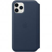 Apple Folio originální kožené pouzdro pro iPhone 11 Pro - hlubinně modré