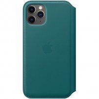 Originální Apple Folio kožené pouzdro pro iPhone 11 Pro - ledňáčkově tyrkysové