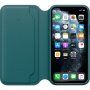 Originální Apple Folio kožené pouzdro pro iPhone 11 Pro - ledňáčkově tyrkysové