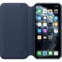 Originální Apple Folio kožené pouzdro pro iPhone 11 Pro Max - hlubinně modré