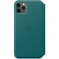 Originální Apple Folio kožené pouzdro pro iPhone 11 Pro Max - ledňáčkově tyrkysové