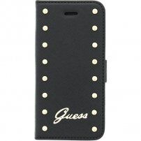 Guess Studded Folio flipové pouzdro pro iPhone 6 Plus / 6S Plus - černé
