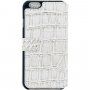 Guess Shiny Croco Book flipové pouzdro pro iPhone 5 / 5S / SE (2016) - béžové