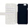 Guess Shiny Croco Book flipové pouzdro pro iPhone 5 / 5S / SE (2016) - béžové