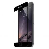HAT PRINCE tvrzené 3D sklo pro celý obvod telefonu pro 8 / 7 - 0,2 mm - černá