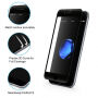 HAT PRINCE tvrzené 3D sklo pro celý obvod telefonu pro 8 / 7 - 0,2 mm - černá