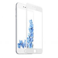 BASEUS tvrzené 3D sklo pro celý obvod telefonu pro 8 / 7 - 0,2 mm - bílá