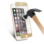 Tvrzené 3D sklo na celý obvod telefonu pro iPhone 6S / 6 - 0,3 mm - zlatá