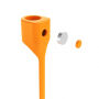 Baseus silikonový magnetický držák proti ztrátě pro AirPods - oranžový