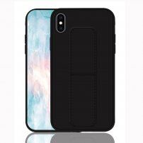 Kryt s funkcí stojánku / úchytu pro iPhone XS - černý