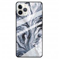 Kryt se skleněnou zadní stranou pro iPhone 11 Pro Max - šedý mramor