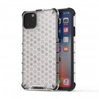 Nárazuvzdorný kryt se strukturou plástve pro iPhone 11 Pro - transparentní