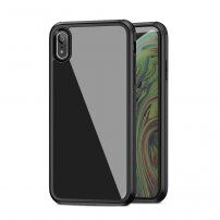 Ipaky kryt se skleněnou zadní stranou a ochranou hran pro iPhone XR - černý