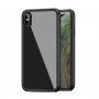 Ipaky kryt se skleněnou zadní stranou a ochranou hran pro iPhone XS Max - černý