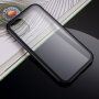 Pouzdro pro celý telefon z tvrzeného skla s kovovým rámečkem pro iPhone 11 Pro - černé