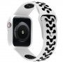 Ochranné pouzdro se silikonovým řemínkem pro Apple Watch 40mm - bíločerné